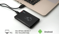 Lector de Tarjetas Inteligentes RFID de Escritorio GSC ISO 14443A, Lector de Tarjetas con Chip IC HF NFC de 13.56Mhz para Control de Acceso, Material ABS, Venta al Por Mayor