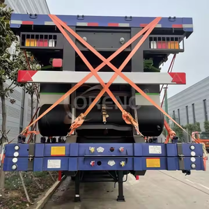 Semirremolque de Plataforma Plana de 3 Ejes y 40 Pies para Contenedores de Hierro, Fabricado en China, en Venta - Product Image 4