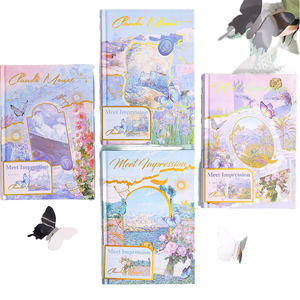 Carnet de notes Golden Valley <span class=keywords><strong>Impression</strong></span> Illustrator, couverture rigide en cuir, pages couleur multifonctionnelles, coffret cadeau rétro exquis - Product Image 1