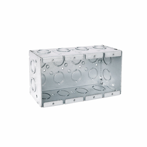 Boîtier <span class=keywords><strong>de</strong></span> jonction domestique Shanghai Linsky American LT693 4 modules en acier galvanisé avec traitement <span class=keywords><strong>de</strong></span> surface, profondeur 2-1/2 po pour muraille - Product Image 1