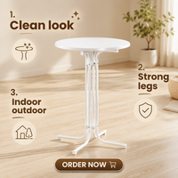 Table pliante en métal pour l'extérieur, table de camping portable, table de pique-nique pour jardin, patio, meubles de jardin