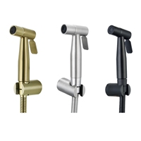 Haute qualité pas cher combinaison doux WC en acier inoxydable douche à main bidet toilette pistolet Kit ensemble