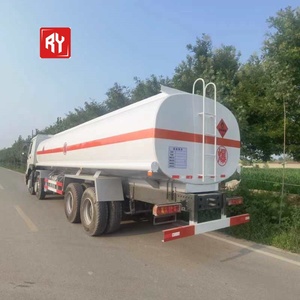 30 khối HOWO quốc gia III 8*4 tàu chở dầu-Hệ thống bơm + Đồng hồ đo lưu lượng, trục thép tấm, 5 ngăn bên trong & lớp da ngoài 4mm - Product Image 4