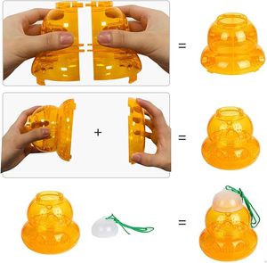 Trampa para Abejas Profesional de Plástico Magicatch, Forma de Calabaza |   Contenedor de Basura Desechable Ecológico de Gran Capacidad para Uso en Exteriores/Jardín - Product Image 4