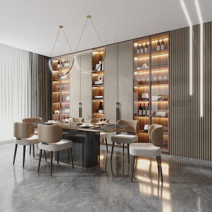 High Quality Glass Living Room Luxury Modern Tall Wine Cabinets with ...