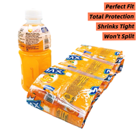 Film rétractable en PVC PET imperméable personnalisé, rouleau de film rétractable thermique, étiquette d'emballage, bouteille d'eau, de vin, de bière, de bouteille d'oxygène
