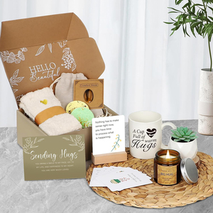 Je pense à toi <span class=keywords><strong>après</strong></span> la chirurgie Cadeaux pour <span class=keywords><strong>les</strong></span> femmes Amis malades maman soeur personnalisé vente en gros Get Well Soon Paniers cadeaux pour <span class=keywords><strong>les</strong></span> femmes - Product Image 3