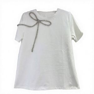 Top de Moda para Mujer OEM ODM, Top Versátil con Cuello en V, Adornado con Encaje, Asimétrico y con Tirantes - Product Image 3