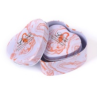 Boîte Cadeau Souvenir en Métal en Forme de Cœur pour Bonbons de Mariage, Élastiques à Cheveux, Écologique, Jetable, Artisanale, Design Dessin Animé, Bougie