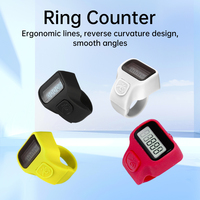 Compteur électronique à main Tasbih bagues Tasbeeh compteur LED affichage électronique doigt Clicker perle minuterie comptage