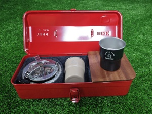 Hộp đựng dụng cụ bằng kim loại Giáng sinh, hộp đựng dụng cụ cầm tay di động chất liệu sắt có nhãn dán dùng cho câu cá ngoài trời, cắm trại - Product Image 6