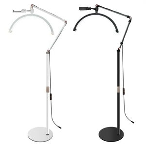Lámpara de Pie LED de Media Luna de 16 Pulgadas para Extensiones de Pestañas, Spa de Belleza, Iluminación Fotográfica Móvil - Product Image 3
