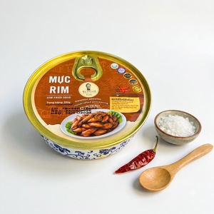 ปลาหมึกผัดเวียดนามแท้ บรรจุกระป๋อง 500 กรัม รสชาติอร่อย หวาน รสเผ็ด กรอบ ทำด้วยมือ - Product Image 1
