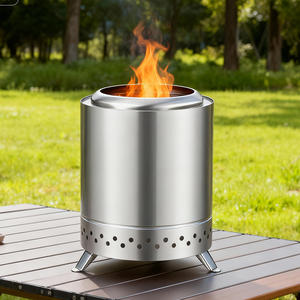 Brasero Portátil de <span class=keywords><strong>Mesa</strong></span> KZ KZ-X220 al por Mayor, Soporte de Acero Inoxidable de 8.6 Pulgadas, Mini Brasero de Carbón para Exteriores con Bajo Nivel de Humo - Product Image 1