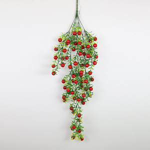 Fausse guirlande de baies rouges artificielles de noël, vigne de baies, baies d'hiver pour arbre de noël, fenêtre, porte suspendue, décor de vacances - Product Image 6