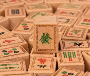 Juego de Mahjong de lujo DIY, elegante regalo de negocios, pintura Náutica de madera de sándalo, caja de regalo elegante para manualidades de madera, carteles de pared - Product Image 5