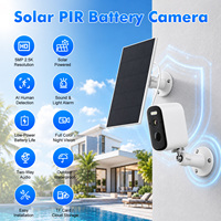 Nouvelle caméra WiFi solaire Tuya, caméra de sécurité extérieure sans fil, caméra IP, détection de mouvement PIR, audio bidirectionnel, étanche, OEM