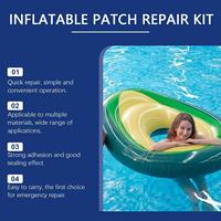 Kit de réparation de patchs gonflables populaire, transparent, à forte adhérence, pour produits gonflables en PVC et TPU