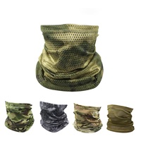 Masque tactique camouflage MIO pour l'été, séchage rapide, respirant, écharpe de cou pour la conduite, foulard en polyester, protection solaire pour la pêche