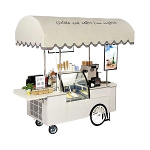 Remolque Eléctrico para Comida, Carrito Móvil Italiano de Playa para Helados con Ruedas para Venta al por Mayor - Product Image 1