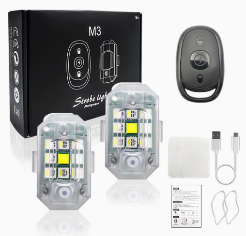 M3 2 Luces + 1 Control Remoto