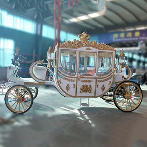 Carruaje Eléctrico Blanco de Lujo para Turismo al Aire Libre con 4 Ruedas para Recorridos Turísticos, Bodas y Paseos en Calabaza - Product Image 6