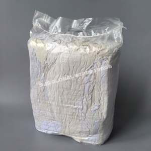 Trapos de Limpieza Industriales Reciclados, Trapos de Algodón Blanco, Paños de Limpieza de Tela, Trapos de Forro Polar Reciclados para Limpieza - Product Image 1