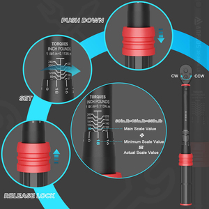 1/4 Inch Drive Click Torque <strong>Wrench</strong> <strong>Set</strong> <strong>Small</strong> Lightweight Inch Pound Torque <strong>Wrench</strong>, for Repair Tool - Product Image 6