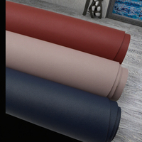 Tissu d'ameublement en similicuir PU 1,2 mm, durable, imperméable, résistant à l'abrasion, grain classique, avec support tissé, pour meubles et sièges de voiture
