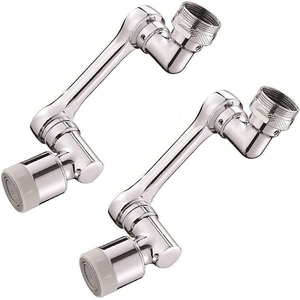 1080 °   Prolongateur de Robinet Universel pour <span class=keywords><strong>Lavabo</strong></span>, Bras Mécanique Rotatif Multifonctionnel en Cuivre pour Robinet d'Eau, Pulvérisateur de <span class=keywords><strong>Lavabo</strong></span> - Product Image 1