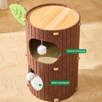Haute Qualité Chat Escalade Arbre Personnalisé Condo Mignon Chaton Arbres En Gros Pet Fournitures Meubles Chat Tour Maison pour Multi Chats