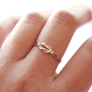 Bất 14k vàng đầy đôi dài Tình Yêu Hôn Vòng Boho tối giản Knuckle ngón tay phụ kiện nhẫn cho phụ nữ tự làm đồ trang sức - Product Image 3