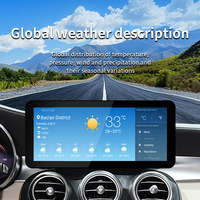 CARUPEZ Radio de Auto Android de 12.3 Pulgadas con GPS, CarPlay, Android Auto, Cámara de Reversa, Soporte para Tarjeta SD para Mercedes-Benz C/GLC NTG5.0-1 Año