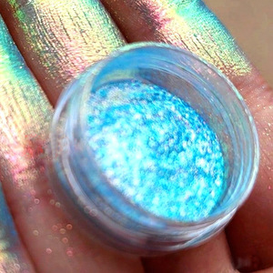 Venta al por Mayor de Polvo de Pigmento Camaleón Personalizado OEM, Sombra de Ojos Aurora Neón Multichrome, Maquillaje Brillante de Marca Privada - Product Image 2