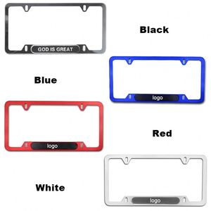 Accessoires de voiture en alliage d'aluminium, cadre de plaque d'immatriculation personnalisé avec logo 2026 pour voitures américaines - Product Image 2