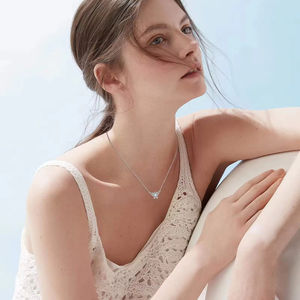 مجوهرات أنيقة ، قلادة من الفضة الإسترليني من حجر القمر ، عقدة سلتيك ، قلادة فراشة - Product Image 4