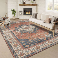 Übergangsstil Klassisches Muster Teppich Leichtgewichtiger Pflegeleichter Bodenteppich für Apartment Condo Wohnzimmer Esszimmer Schlafzimmer