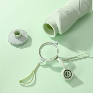 Foldable Silicone <b>Sport</b> <b>Water</b> <b>Bottle</b> Large Capacity Travel <b>Water</b> <b>Bottle</b> Collapsible <b>Sport</b> Drinking <b>Bottles</b> - Product Image 2