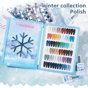 เวนดีนี 36 สี/ชุด เจลสีทาเล็บเรซิ่นสีน้ำเงินซีแยนสำหรับฤดูหนาว สีติดทนนาน ใช้กับยูวีและแอลอีดี ปราศจากสาร TPO และ HEMA สีน้ำตาล สีม่วง - Product Image 6