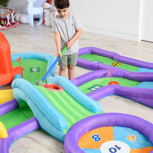 Jeu de balles de golf pour tout-petits dans l'arrière-cour Mini centre de jeu de golf Cource Driving Range Kids Indoor Mini jeu de golf gonflable - Product Image 5