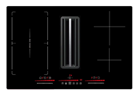 Nouvelle cuisinière à induction 4 brûleurs encastrable avec hotte aspirante intégrée