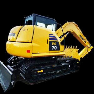 Excavadora de cadenas usada Komatsu PC70MR de segunda mano, excavadora Komatsu PC70 usada disponible con certificación CE y EPA, cucharón incluido, en venta. - Product Image 1