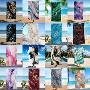 Cream Gold Marble Vein <b>Microfiber</b> <b>Beach</b> <b>Towel</b> <b>Beach</b> Blanket <b>Towel</b> Super Absorbent Soft Non-Fading Compact Oversized Custom Siz 2 - Product Image 6