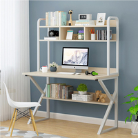 Bureau en bois, table d'étude avec étagère, bibliothèque pour étudiants, table à plusieurs niveaux, acier, vente chaude, mobilier de bureau moderne