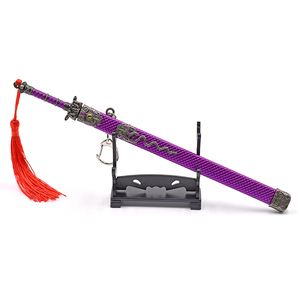 Cosplay Giang Thành 22.5Cm Truyền Hình Phong Cách Ba Chất Độc Mô Hình Kẽm Hợp Kim Kim Loại Pop-up Scabbard Anime Thanh Kiếm Keychain - Product Image 2
