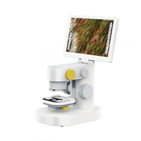 Microscopio de Alta Definición con Pantalla Plegable IPS de 9 Pulgadas, Tres Lentes, Pantalla Táctil Capacitiva para Reparación de Imágenes y Vídeos