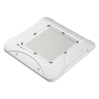 Éclairage extérieur à haut rendement lumineux pour station-service, IP65, 150W, 6500K, PF0.95, projecteur LED pour auvent avec batterie d'urgence