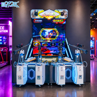 Machine d'arcade interactive de tir au pistolet, à monnayeur, pour 4 joueurs, équipement de jeu vidéo pour centres commerciaux et salles d'arcade