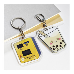 Llavero Personalizado con Diseño de Té con Leche, Llavero de Plástico Personalizable al por Mayor con Impresión UV y Diseño de Dibujos Animados - Product Image 1