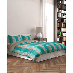 Ensemble de housse de couette en coton 100% ROBERT taille hollandaise 30x30x76x56 imprimé pigmenté - Product Image 1